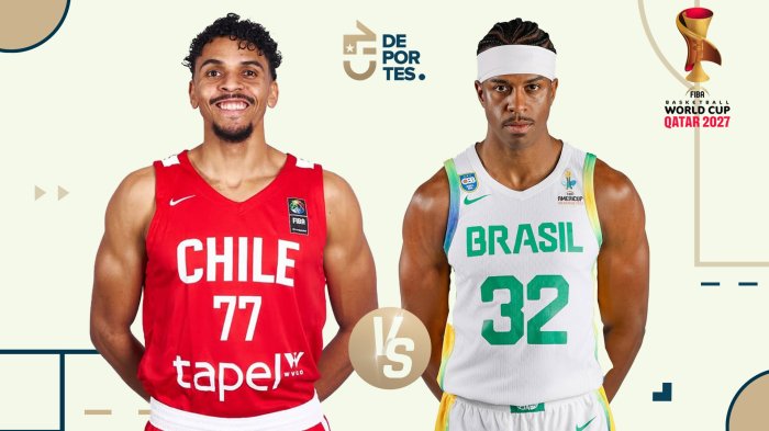 Chile vs Brasil: Hora y dónde ver EN VIVO partido por Clasificatorias al Mundial de Básquetbol