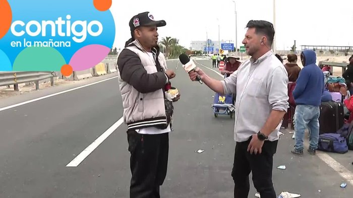 “Estoy aburrido de estar acá”: Migrante explicó por qué quiere abandonar Chile mientras yace en la frontera