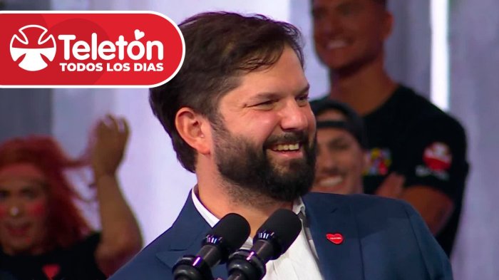 ¡Tres regalos con historia! Estos son los objetos que donó el presidente Gabriel Boric en Teletón 2025