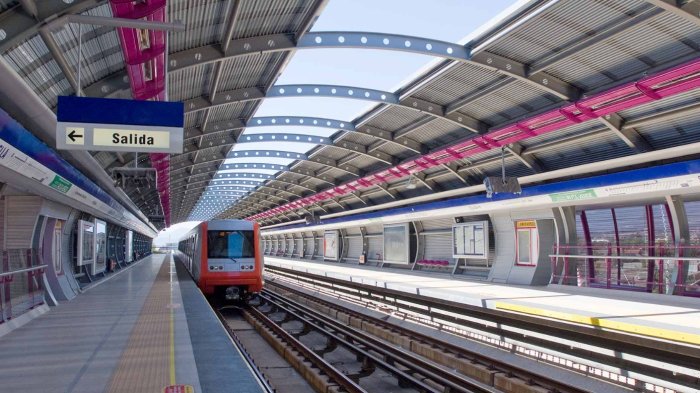 Reestablecen Línea 4 del Metro de Santiago tras interrupción por persona en la vía