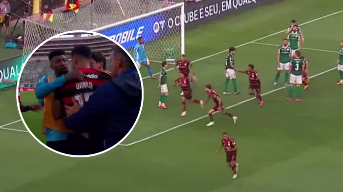 ¡Frentazo! Danilo abre la final de la Libertadores para Flamengo con potente cabezazo