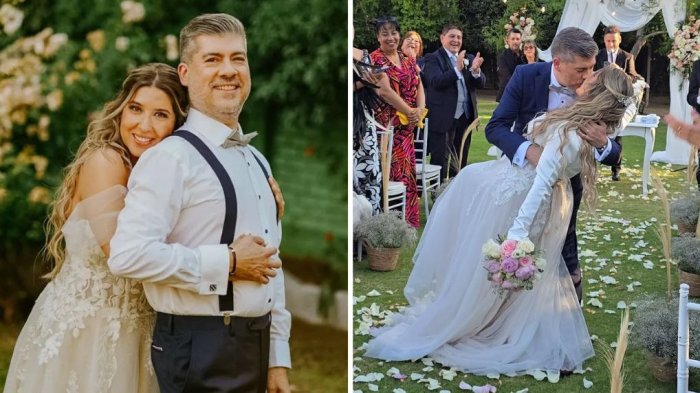 Eduardo Sáez contrajo matrimonio con su pareja: Rostros de CHV compartieron registros de la boda