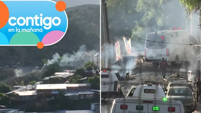 Barricadas y disparos: Habitantes de toma en Lo Barnechea se resisten a desalojar