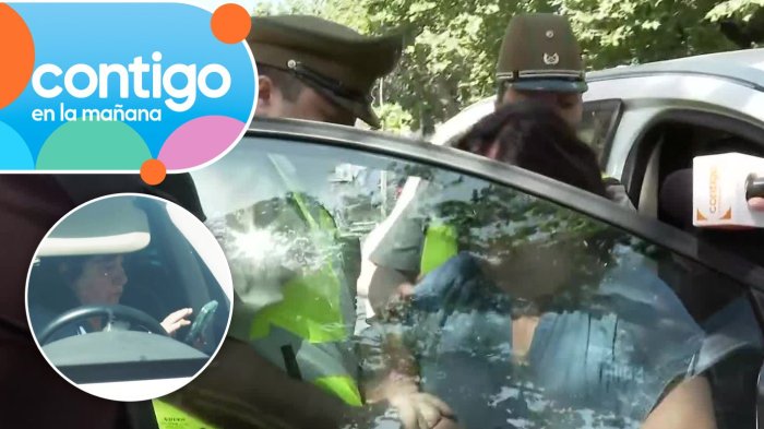 Conductora no quiso bajar de su auto e intentó escapar de Carabineros: No renovaba licencia desde 2012