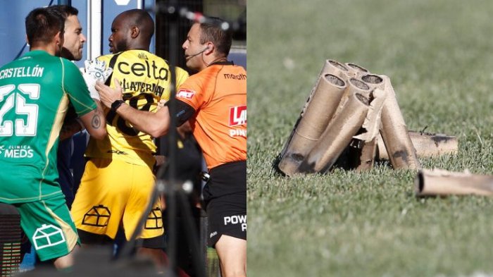 Cánticos a la dirigencia: Partido de la U vs Coquimbo fue interrumpido por lanzamiento de pirotecnia