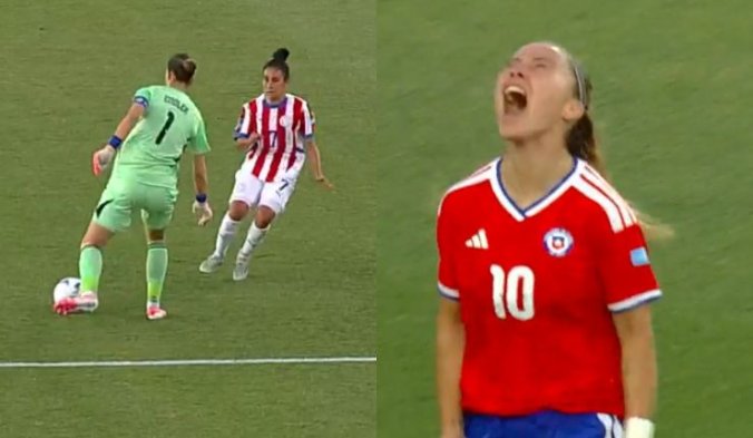 Tiane Endler la inició con un lujo: El tremendo golazo de Yanara Aedo para Chile ante Paraguay