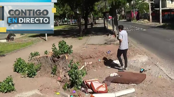 Vecinos preocupados por peligrosa ciclovía en Conchalí: Está destrozada y convertida en un basural