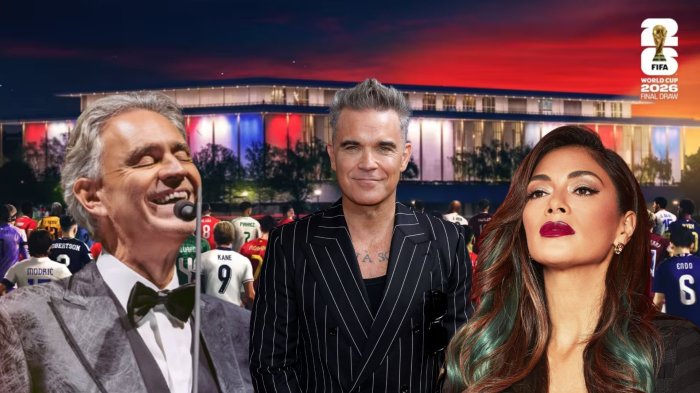 Estos son los artistas y presentadores confirmados para el sorteo del Mundial 2026