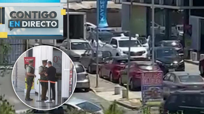 Delincuentes con overoles blancos asaltaron tienda en Mall de Maipú: Percutaron más de cinco disparos