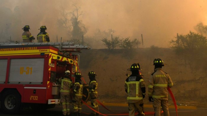Alerta roja en Cartagena por incendio forestal: Senapred solicitó evacuar sector