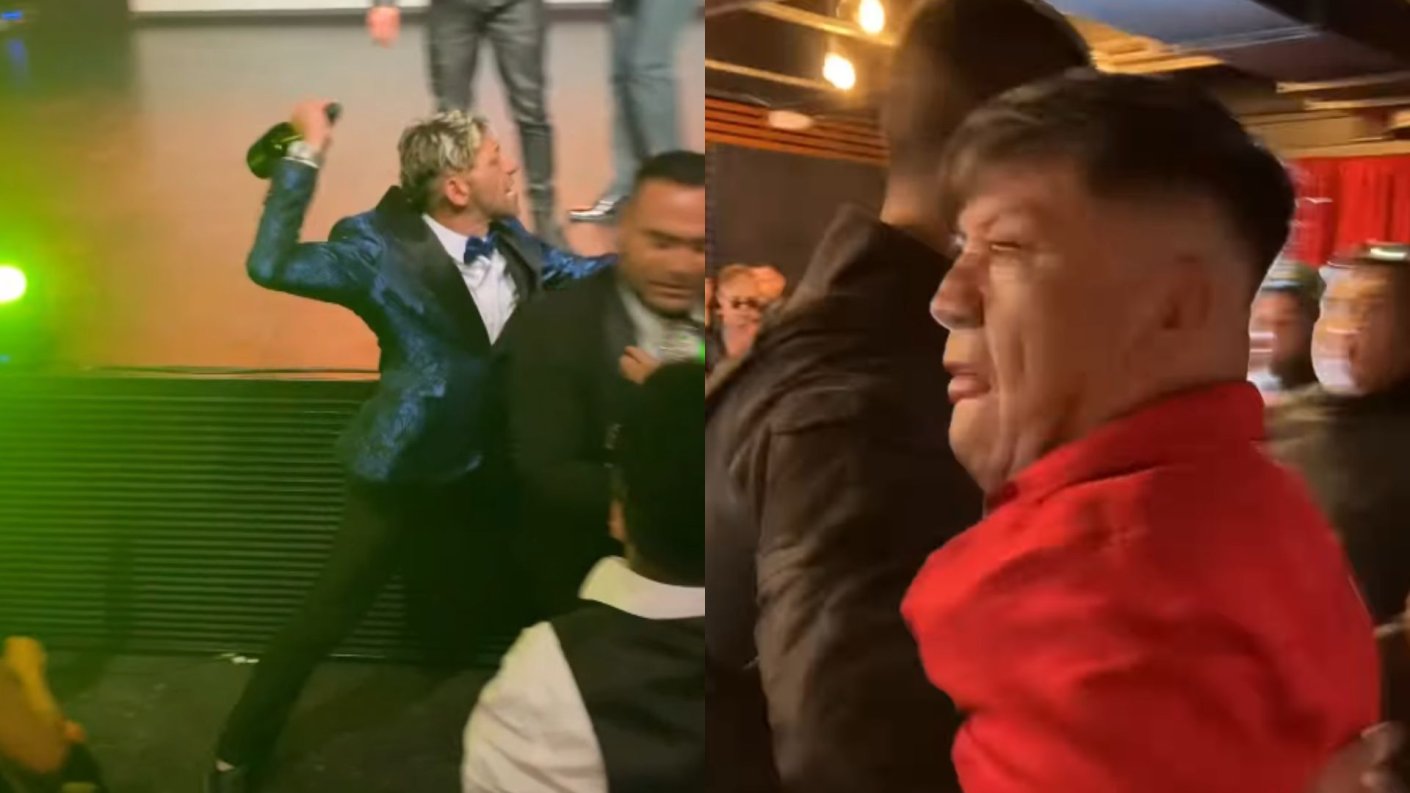 VIDEO | Hasta con botella en mano: Viralizan pelea de influencers en gala de Iván Martínez - Chilevisión