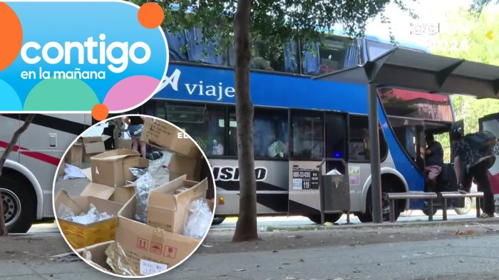 Paradero colapsado: Denuncian a turistas argentinos de dejar basura en calles tras compras en Meiggs