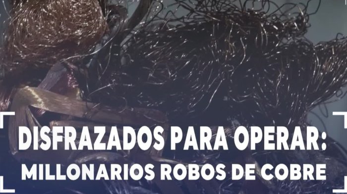 Desmantelan banda que robaba cables de cobre: Se disfrazaban de operarios de telefonía