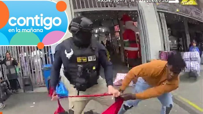 VIDEO | Vendedores ambulantes se enfrentaron a guardias durante fiscalización en Barrio Meiggs