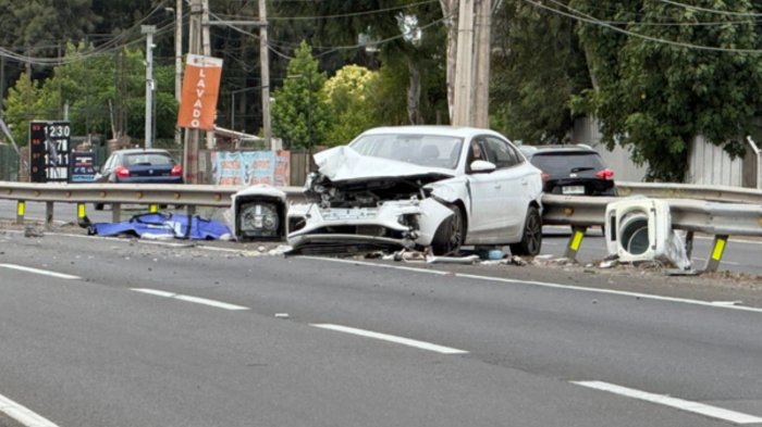Trágico accidente en Colina: Conductor perdió carga y murió atropellado al bajar a autopista