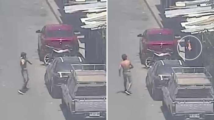 VIDEO | Hombre atacó a vecino lanzando una bomba molotov contra su vivienda en Lo Barnechea