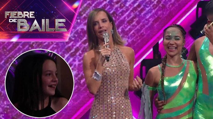 “Escóndete tú...”: Hija de Diana Bolocco no quiso perderse el estreno de aquadance en Fiebre de Baile