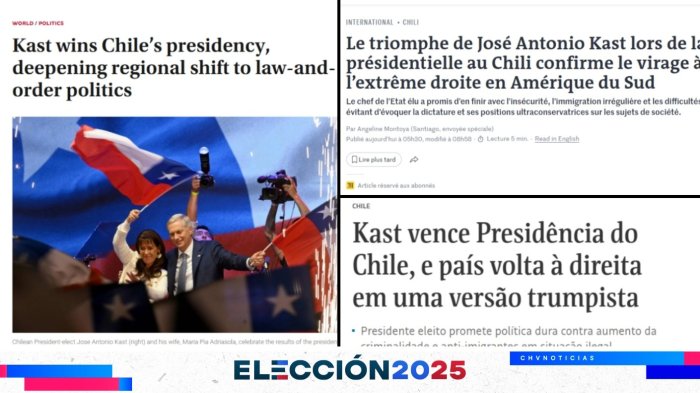 “El duro que promete terminar con el crimen”: Prensa internacional reacciona al triunfo de J.A. Kast en Elecciones 2025