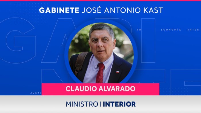 ¿Quién es Claudio Alvarado? El futuro ministro del Interior de Kast y encargado del traspaso de mando