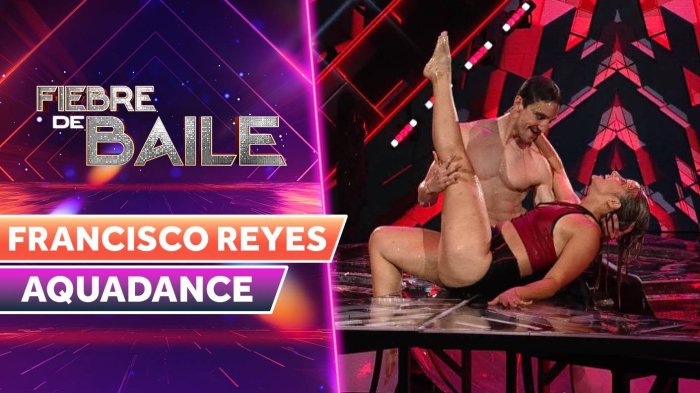¡Un aquadance “de música ligera”! Francisco Reyes se lució con lo mejor del rock en Fiebre de Baile
