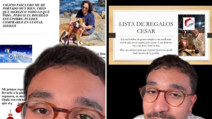 Padres se hacen virales por creativas listas navideñas: Uno pidió saludo de un famoso chileno