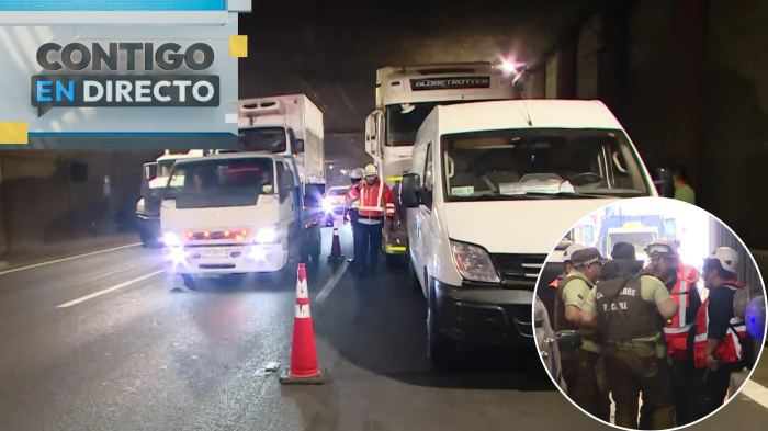 Con hawaianas y presunta licencia retenida: Chofer de camión con carga peligrosa protagonizó choque en autopista