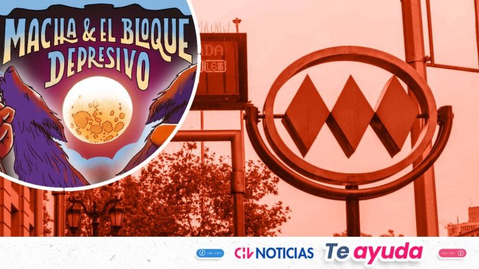 Metro y buses RED anuncian extensión de horario por concierto de Macha y El Bloque Depresivo