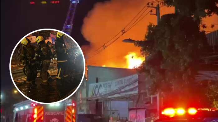 VIDEO | Imágenes impactantes: Incendio afecta a vivienda cerca de Terminal San Borja en Estación Central