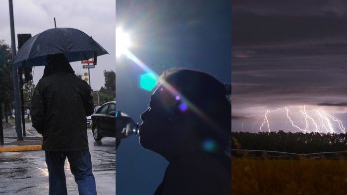 De norte a sur: Dirección Meteorológica anticipa altas temperaturas, lluvias y tormentas eléctricas