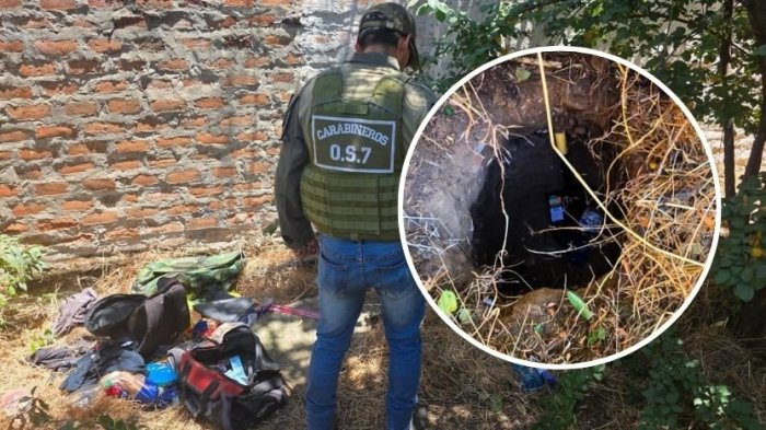 FOTOS | Descubren túnel a medio construir cercano a cárcel de Limache: Había ropa, comida y bolsos