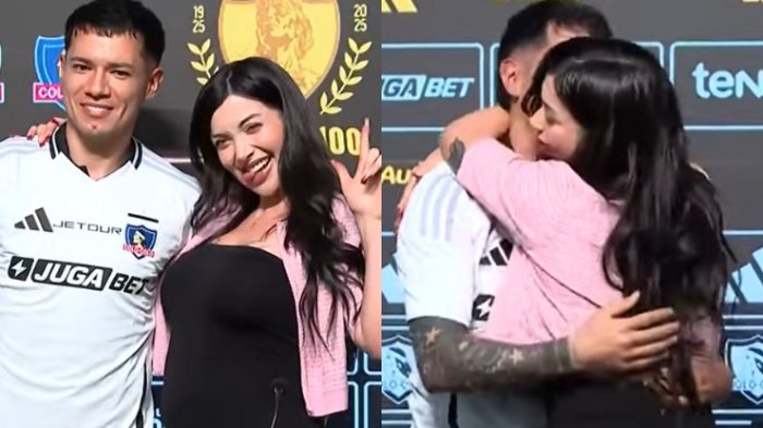 La tierna reacción de pareja de Matías Fernández tras ser presentado en Colo Colo