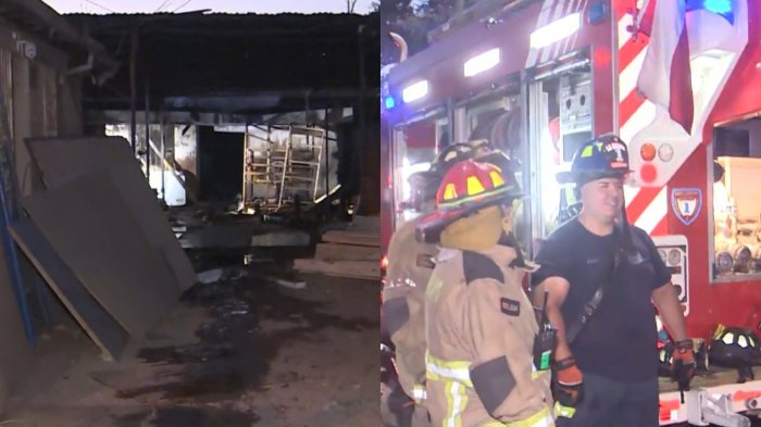 Reportan gran incendio en bodega de colchones en La Granja: Fuego se propagó a dos casas