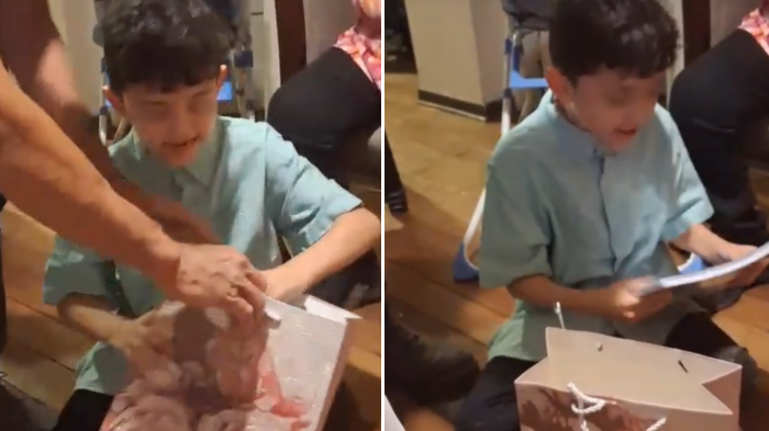 VIDEO | “Justo lo que pedí”: Niño sorprendió en redes con reacción a inusual regalo