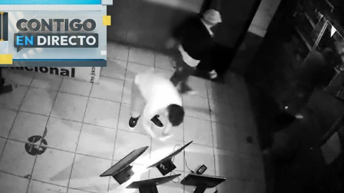 En plena noche de Navidad: Sujetos realizan millonario robo de equipos tecnológicos en el persa Biobío