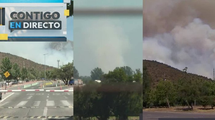 Alerta en la RM: Incendios forestales en Las Condes, Maipú y Peñaflor despliegan operativos de Bomberos