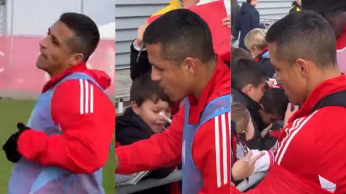 Previo a darle la bienvenida a su hija: El tierno gesto de Alexis Sánchez con niños en Sevilla