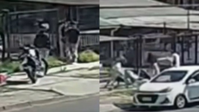 Turba de delincuentes asalta y golpea a joven en Conchalí