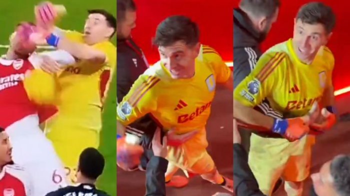 La peor jornada del Dibu Martínez: Cometió grave error, lo golearon y se fue peleando con hinchas