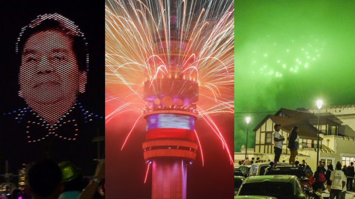 FOTOS | Con homanaje a Tommy Rey: Así se recibió el Año Nuevo en distintas ciudades del país