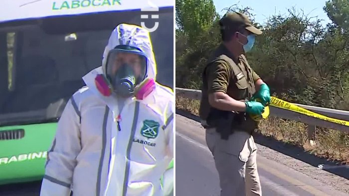 Estaba cubierto: Carabineros investiga el hallazgo de un cuerpo en el Camino El Noviciado en Lampa