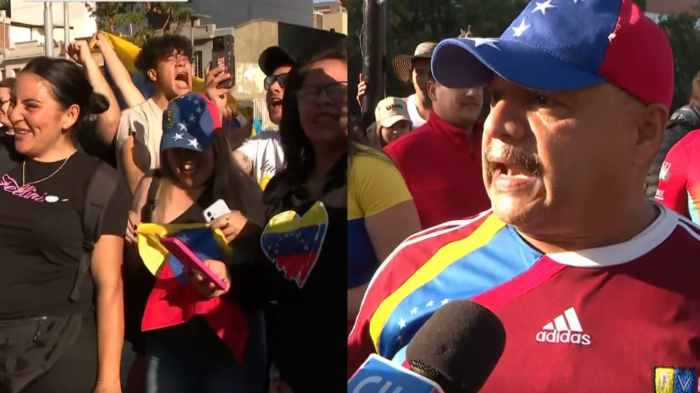 “Nos vamos de Chile”: Venezolanos celebran en Santiago la caída del régimen de Nicolás Maduro
