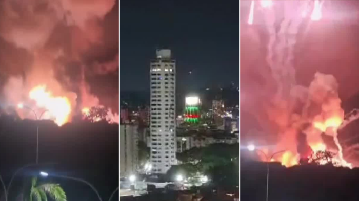 VIDEO | Bombardeo en Venezuela: Revelan imágenes del ataque de EEUU a Caracas