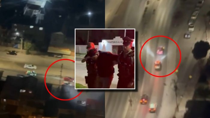 Casi una hora y con helicóptero incluido: Carabineros detiene a dos ladrones tras persecución en la RM