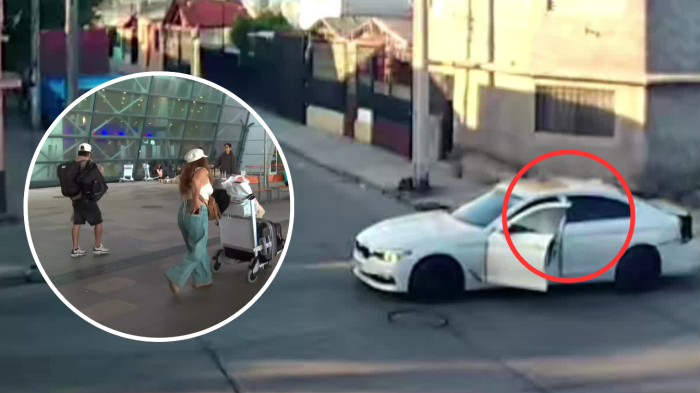 Le cobraron un millón por traslado: Estafa a turista en aeropuerto termina con balacera en Pudahuel