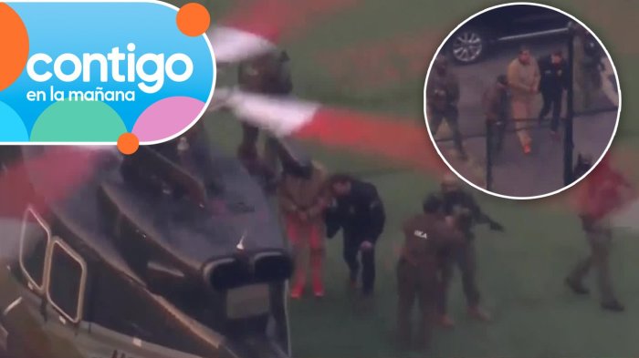 VIDEO | Esposado y en helicóptero: Así fue el traslado de Nicolás Maduro al tribunal de Nueva York