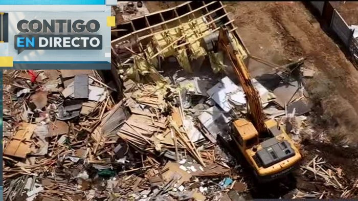 VIDEO | Operativo de desalojo de megatoma en San Antonio dejó tres detenidos