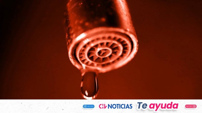 Advierten que habrá cortes de agua en cinco comunas de la Región Metropolitana por varias horas