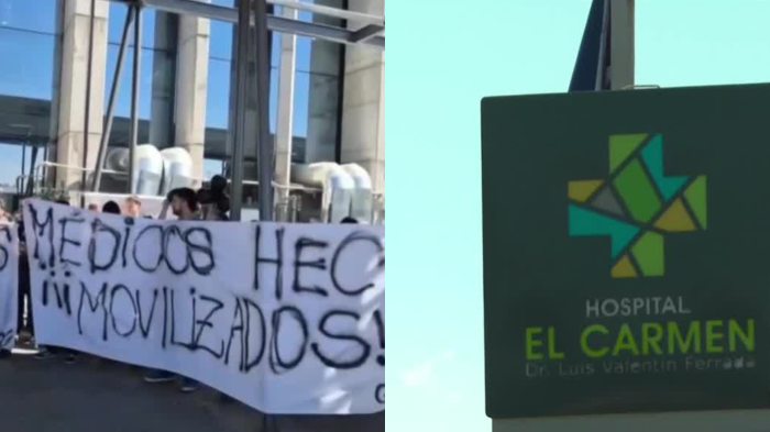 Médicos en paro en Hospital El Carmen por cambios de contratos: Pacientes llenan salas de espera
