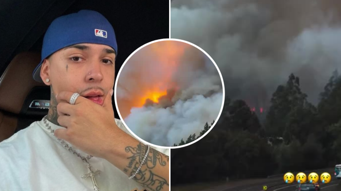 “Nos cerraron el paso”: Young Cister compartió registros en pleno incendio fuera de control en Concepción