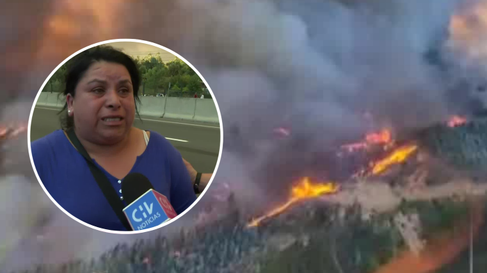 “No sabemos nada de nuestros papás”: El crudo testimonio de mujer afectada por incendio forestal en Concepción